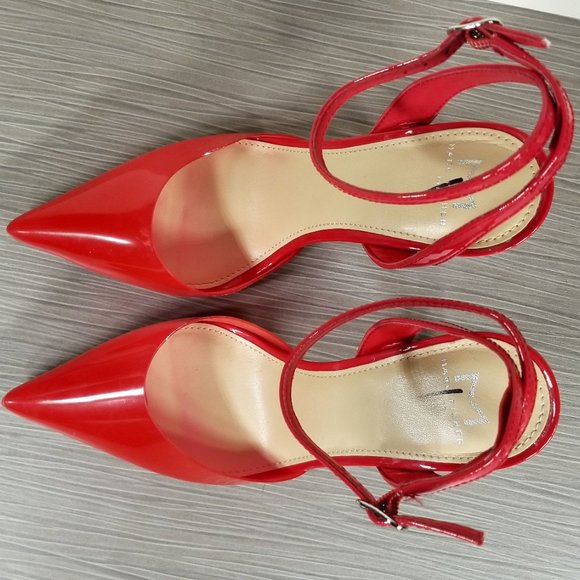 Marc Fisher Sereno Pump, Red , Womens Size 7.5 / 38 - Picture 9 of 11